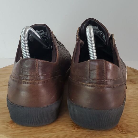 Democrata Men's Brown Leather Sneakers EU 43 - Picture 7 of 12